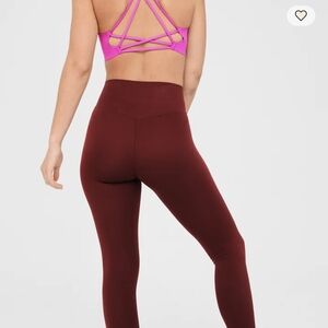 Aerie Burgundy 7/8 Leggings